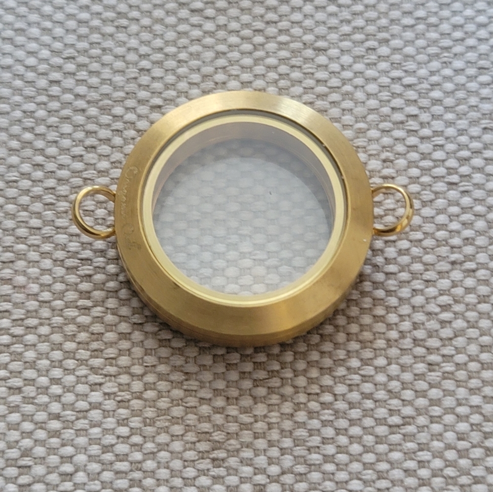 ORIGAMI OWL Swarovski Gold Link Locket ONLY - Picture 5 of 7